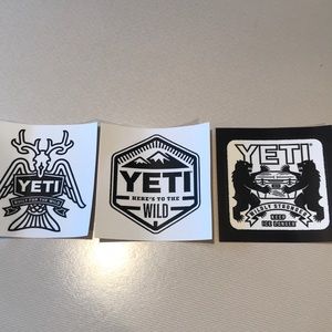 4 Yeti decals NEW Free when bundled